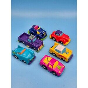 Vintage 1992 Wendy's Wild Thing Fun Speed Bumper Cars complete set of 6